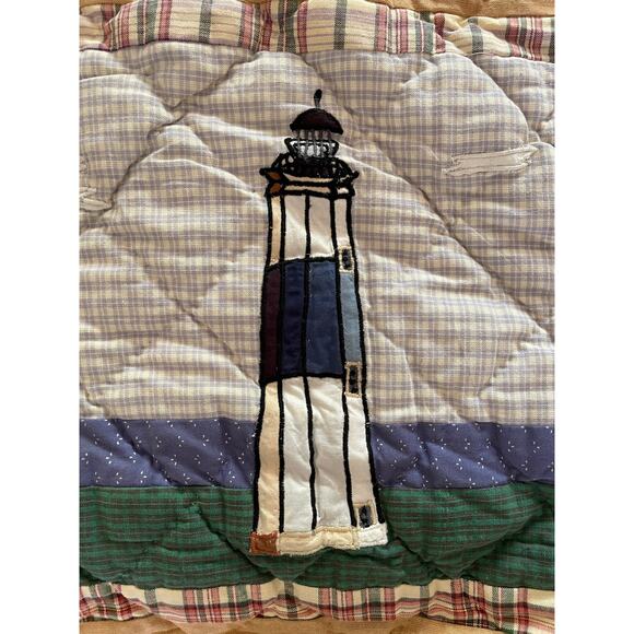 Nautical Handmade Quilted Table Runner 70" - Picture 6 of 7